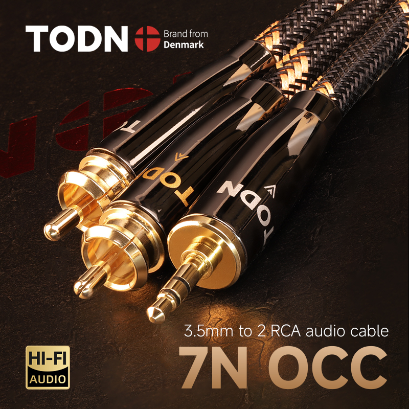 Genius Home Cinema - TODN RCA Cable HiFi Stereo 3.5mm