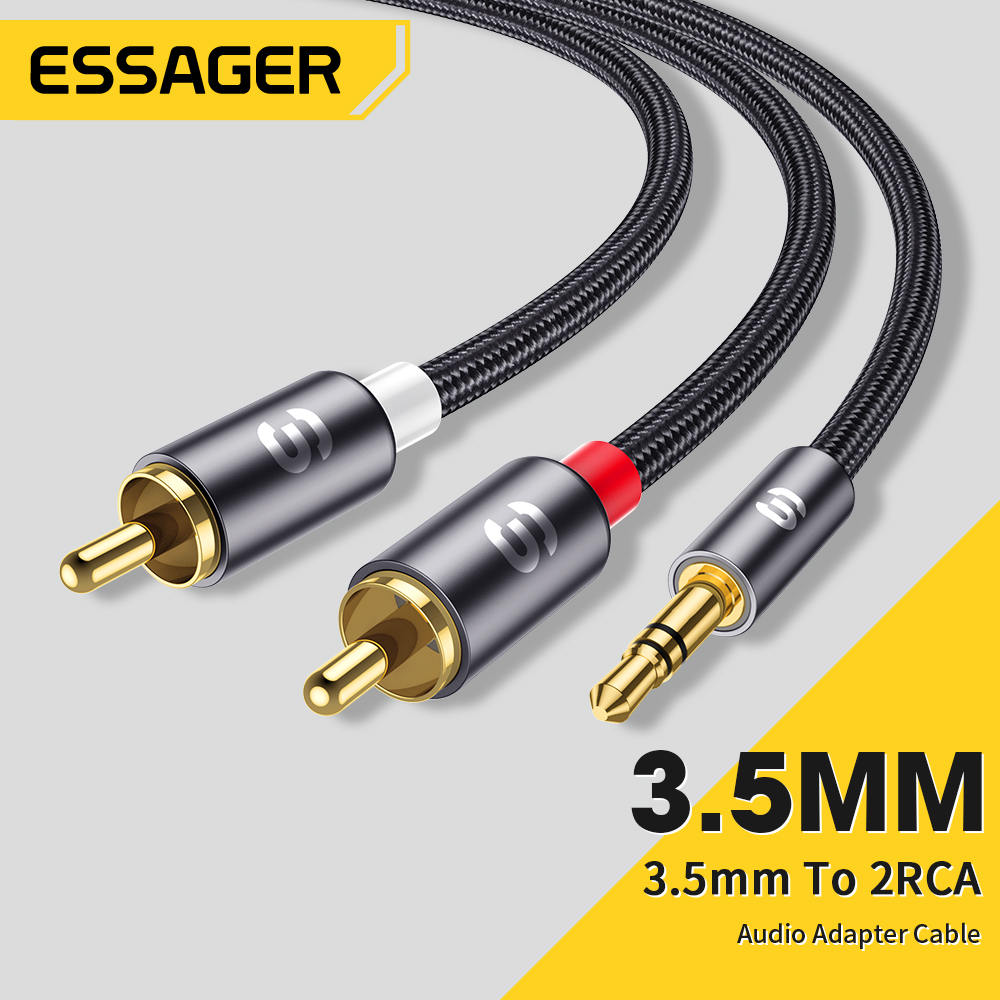 Genius Home Cinema - Essager RCA Audio Cable Stereo 3.5mm