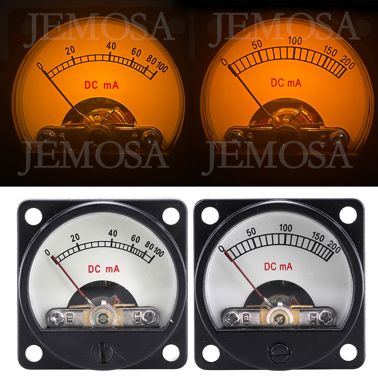 Home Cinema Hifi - 1PC 34mm Ammeter DC 100MA 200MA