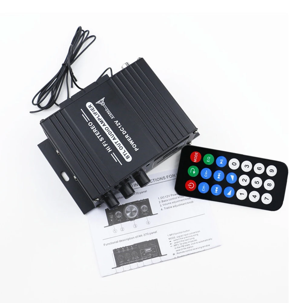 AK-370 Bluetooth Amplifier Pow - Genius Home Cinema บทวิจารณ์และราคา