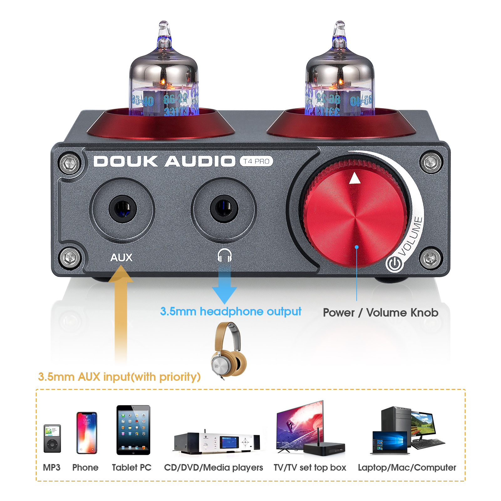 Douk Audio Mini JAN5654 Vacuum - Home Cinema Audio System บทวิจารณ์และราคา