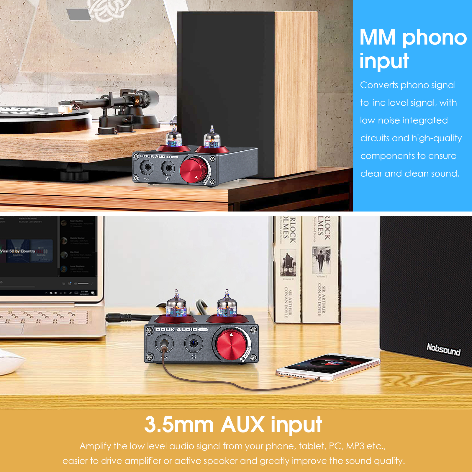 Douk Audio Mini JAN5654 Vacuum - Home Cinema Audio System บทวิจารณ์และราคา