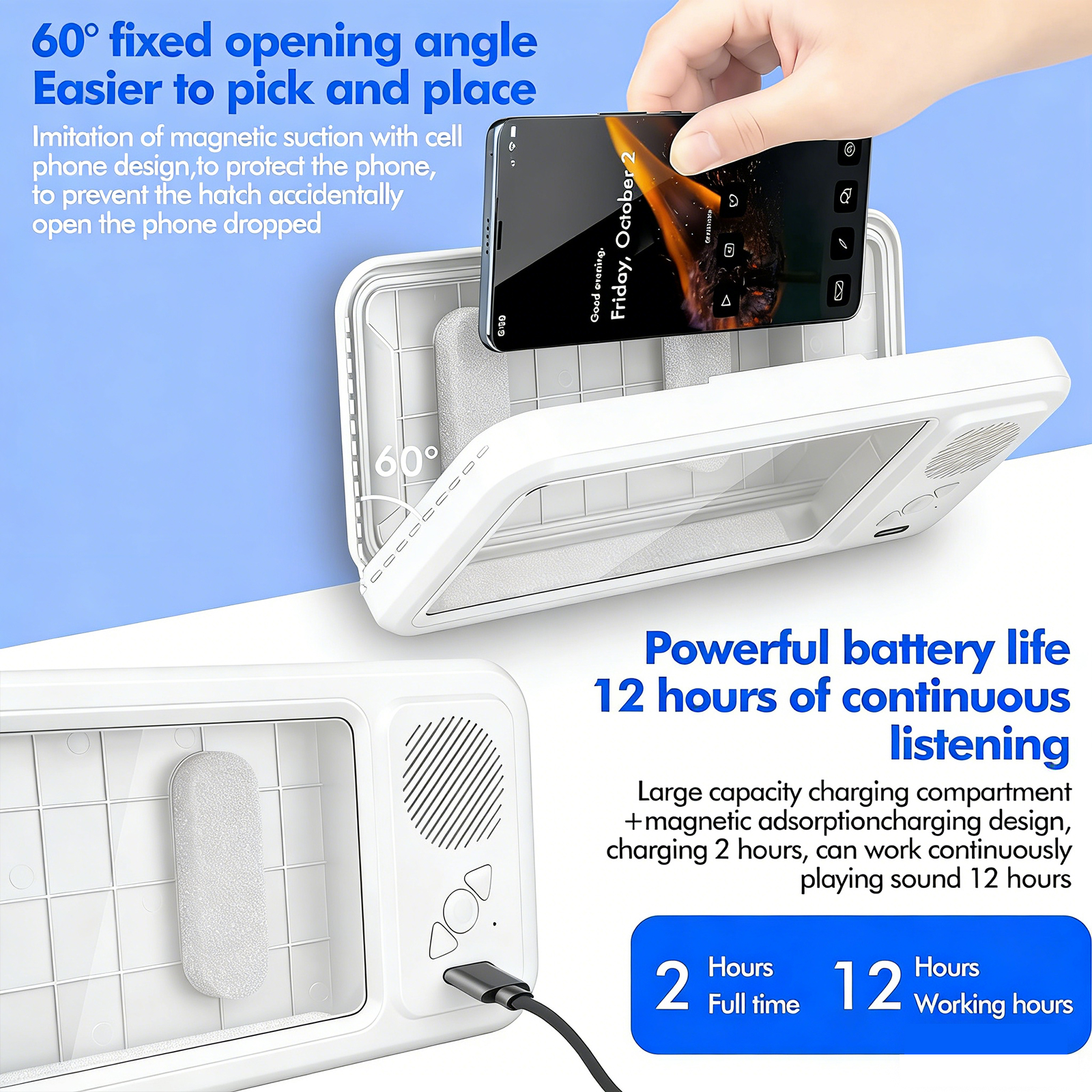 Waterproof Mobile Phone Case f - Wall Mount Speaker บทวิจารณ์และราคา
