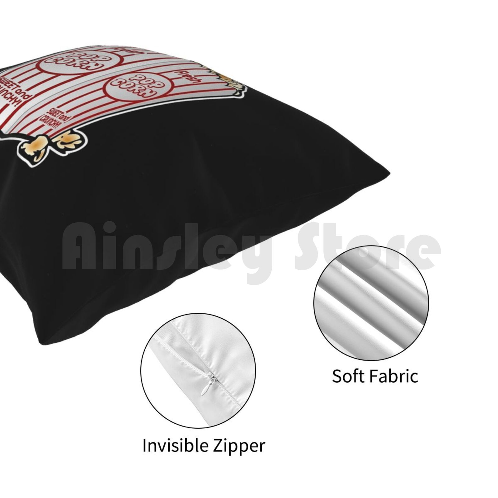 Cinema Popcorn Pack Pillow Cas - Home Cinema Food บทวิจารณ์และราคา