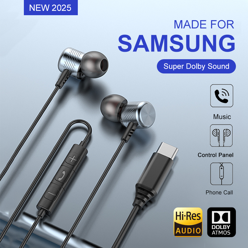 USB C Wired Earbuds Dolby Soun - Home Cinema Amazon บทวิจารณ์และราคา