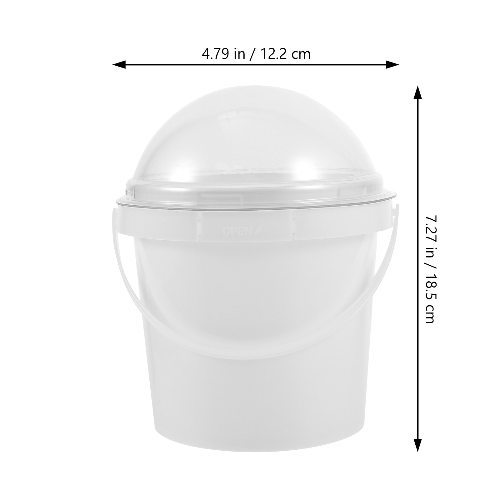 5Pcs Clear Plastic Popcorn Buc - Home Cinema Food บทวิจารณ์และราคา
