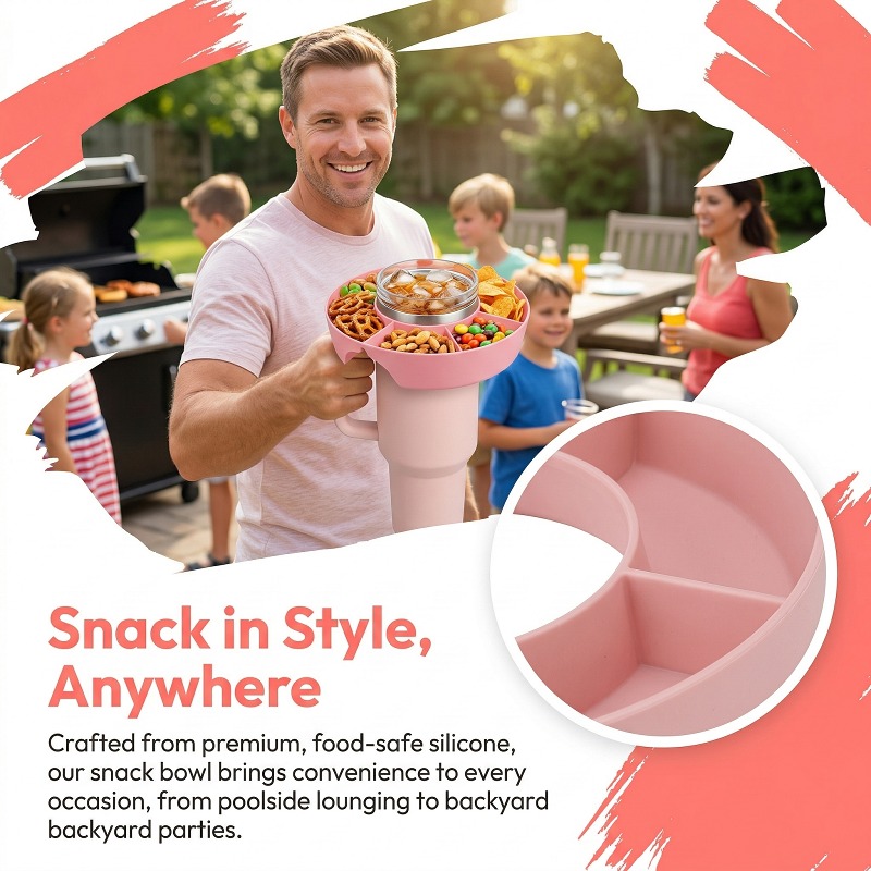 Divided Snack Plate with Cup H - Home Cinema Food บทวิจารณ์และราคา