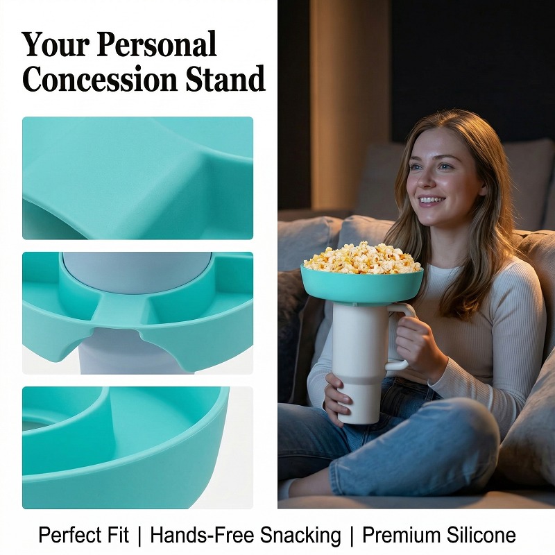 Divided Snack Plate with Cup H - Home Cinema Food บทวิจารณ์และราคา