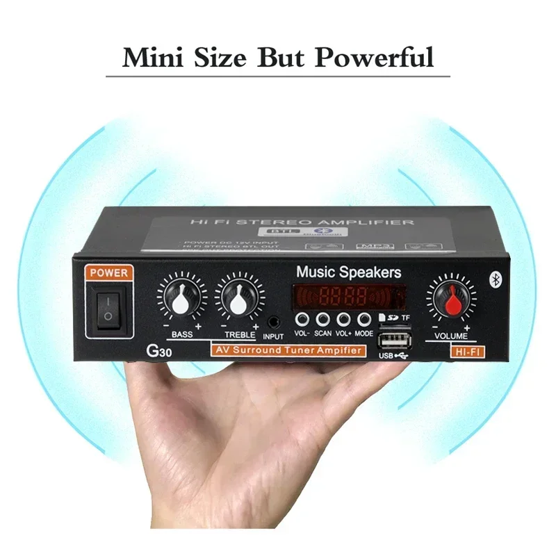G30 Audio Amplifier 45Wx2 Chan - Home Cinema Audio System บทวิจารณ์และราคา