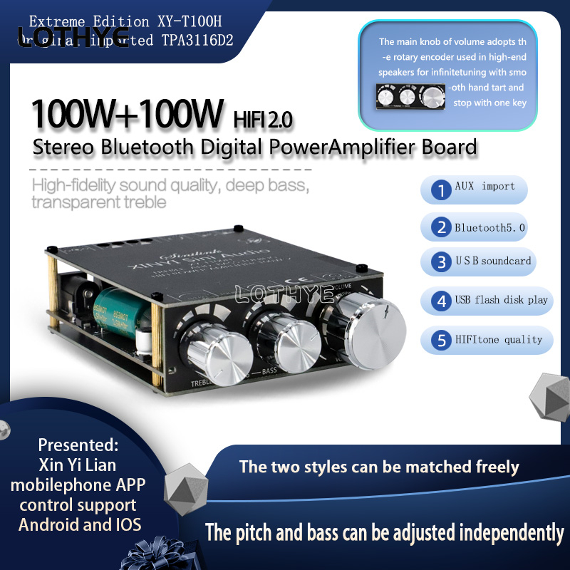 100w+100w Bluetooth 5.0 Power  - Genius Home Cinema บทวิจารณ์และราคา