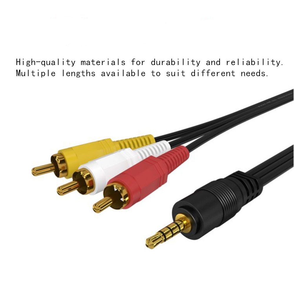 3.5mm to 3 RCA Audio Video Cab - Genius Home Cinema บทวิจารณ์และราคา