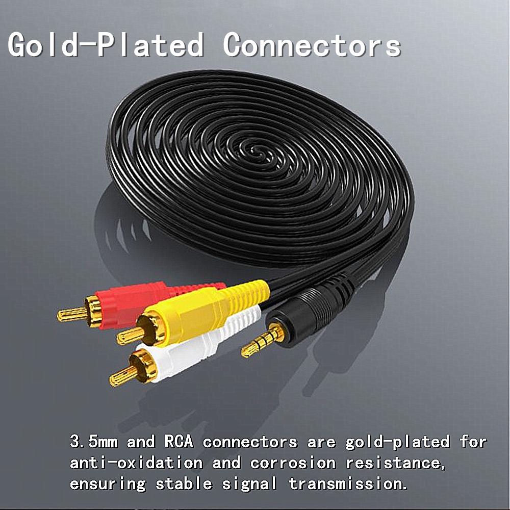 3.5mm to 3 RCA Audio Video Cab - Genius Home Cinema บทวิจารณ์และราคา