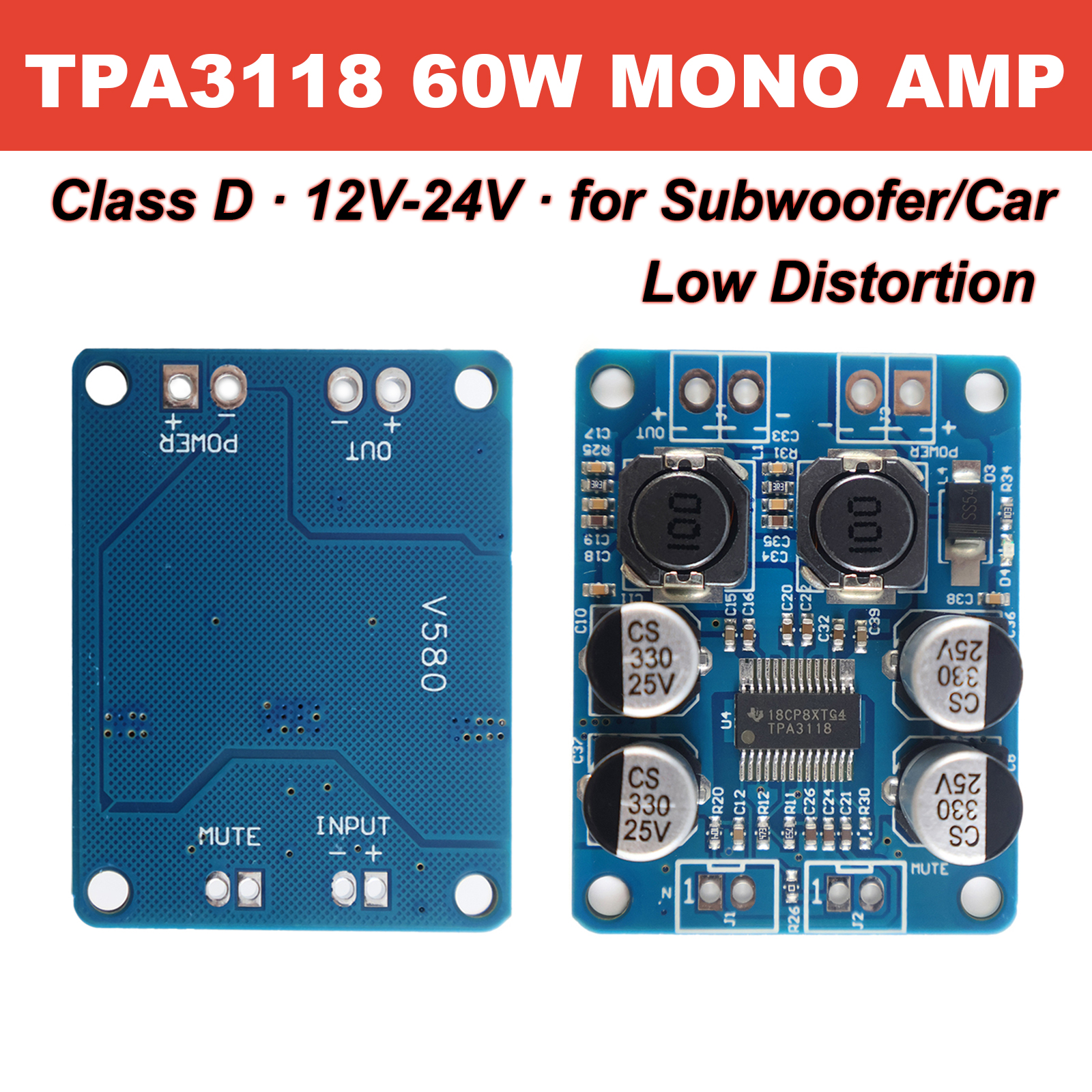 TPA3118 60W Mono Class D Digit - Genius Home Cinema บทวิจารณ์และราคา