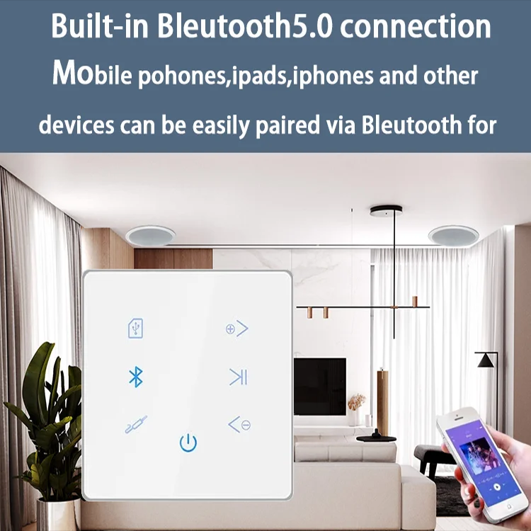 Bluetooth Wall Amplifier Home  - Home Cinema Audio System บทวิจารณ์และราคา