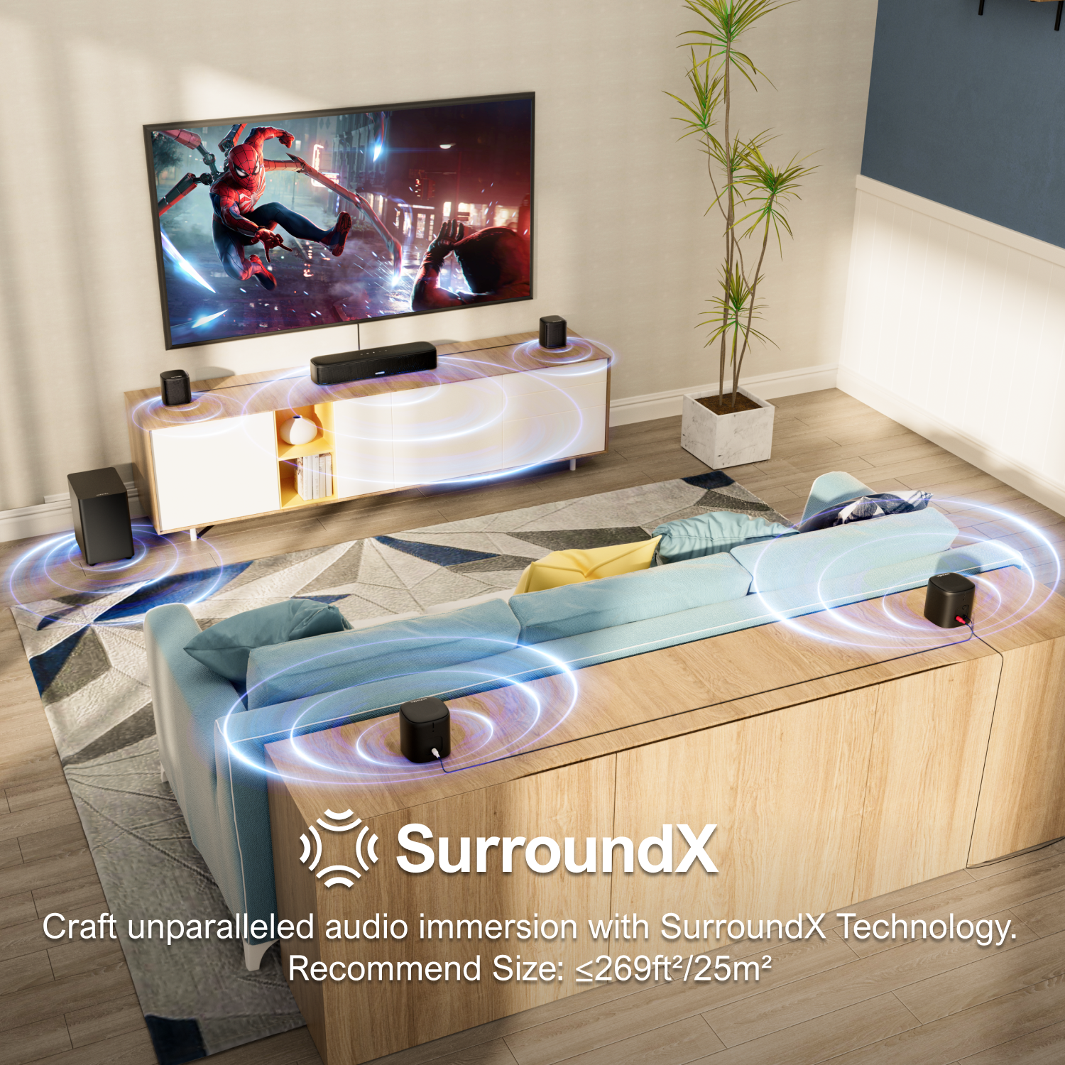 ULTIMEA 7.1 Channel Sound Bar  - Home Cinema Audio System บทวิจารณ์และราคา