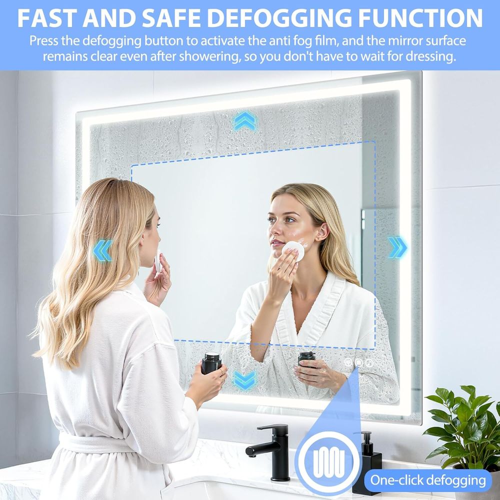 Wall-Mounted LED Vanity Mirror - Wall Mount Speaker บทวิจารณ์และราคา