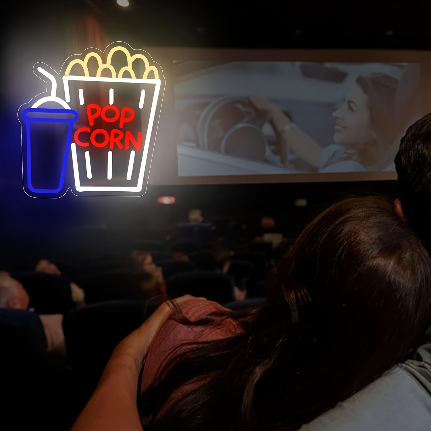 Popcorn Drink Neon Sign LED Wa - Home Cinema Wall Lights บทวิจารณ์และราคา