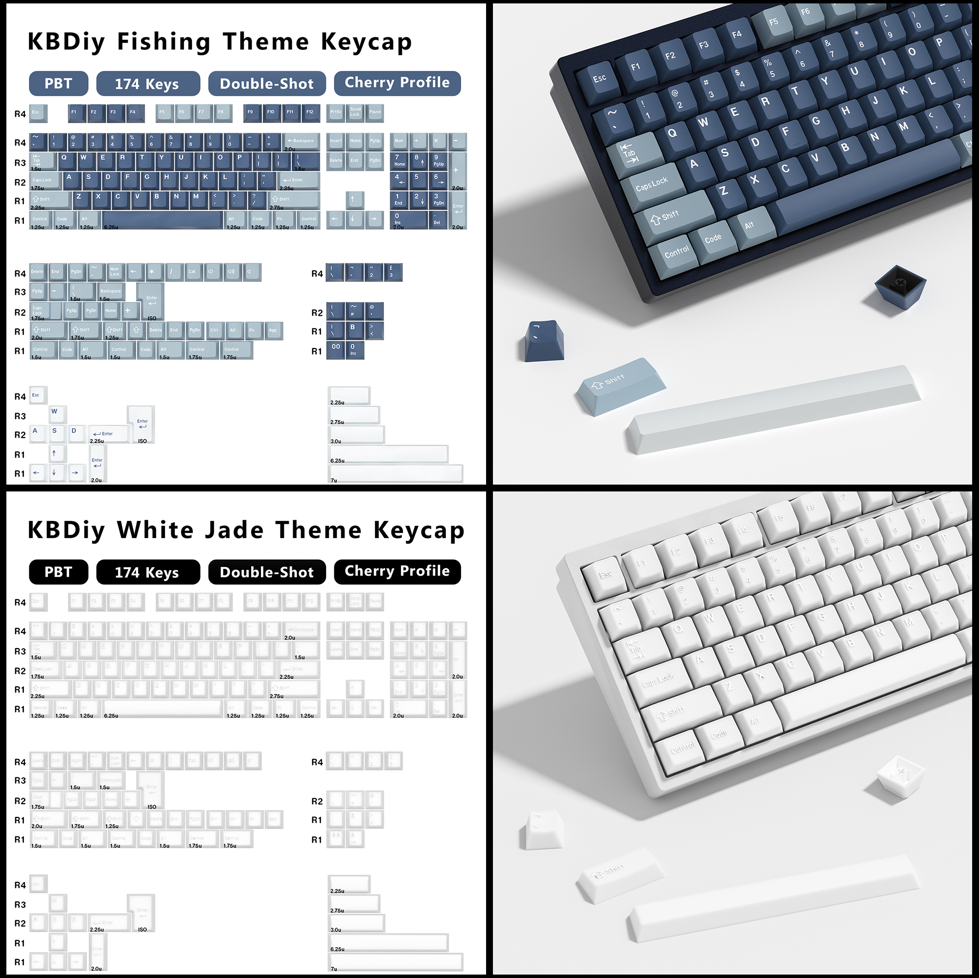 KBDiy GMK Keycap Double Shot G - Home Cinema Jamo บทวิจารณ์และราคา