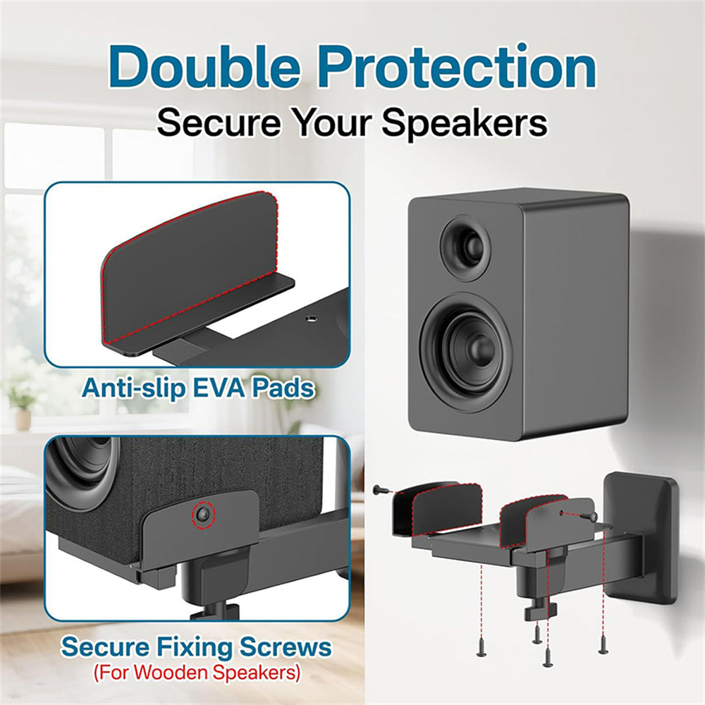 Double Clamp Speaker Wall Moun - Wall Mount Speaker บทวิจารณ์และราคา