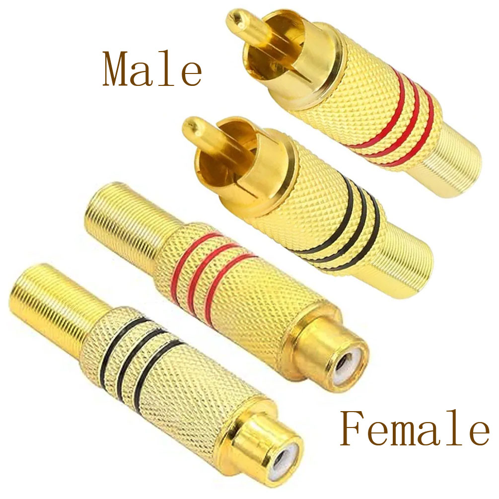 4PCS RCA Plug Gold Plated Sold - Home Cinema Audio System บทวิจารณ์และราคา