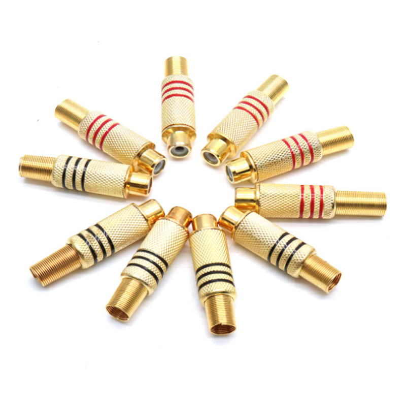 4PCS RCA Plug Gold Plated Sold - Home Cinema Audio System บทวิจารณ์และราคา